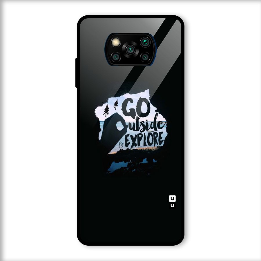Go Outside Glass Back Case for Poco X3