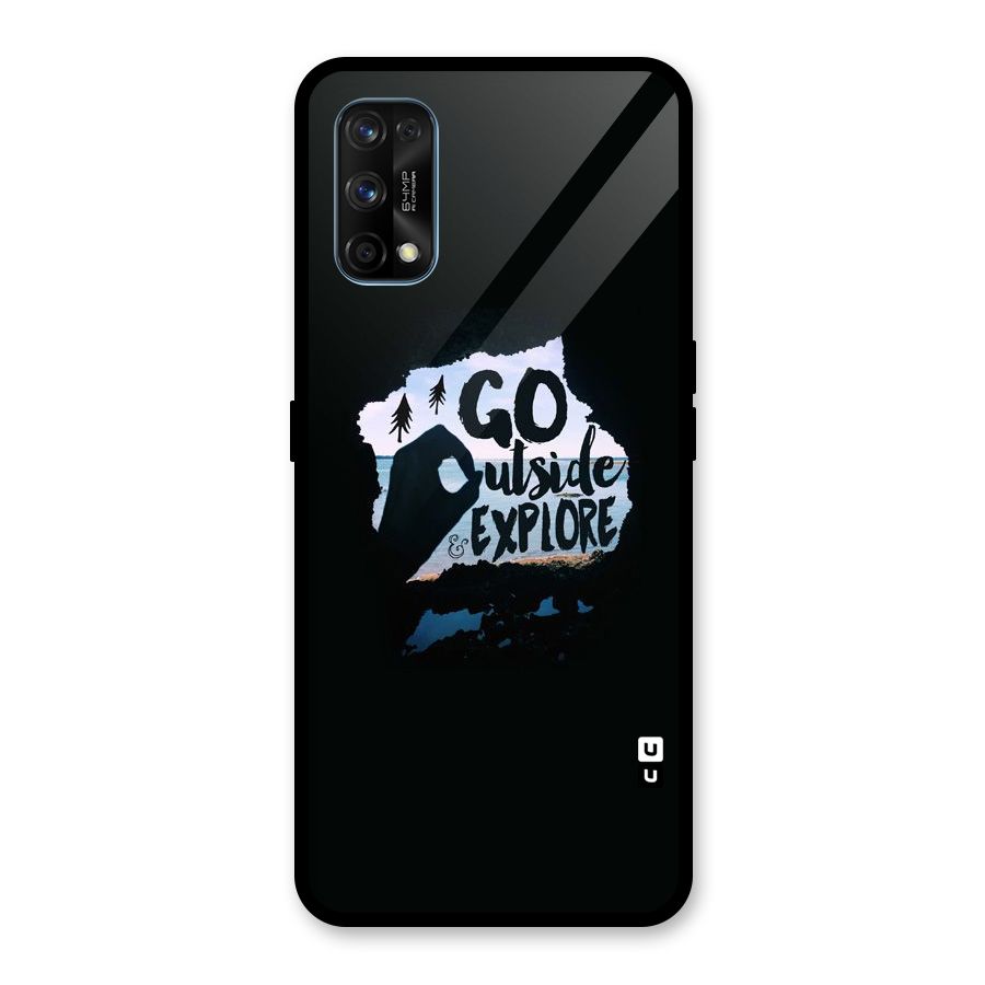 Go Outside Glass Back Case for Realme 7 Pro