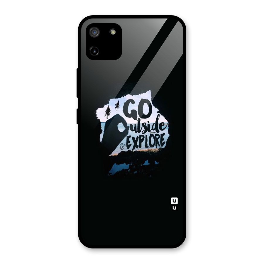 Go Outside Glass Back Case for Realme C11