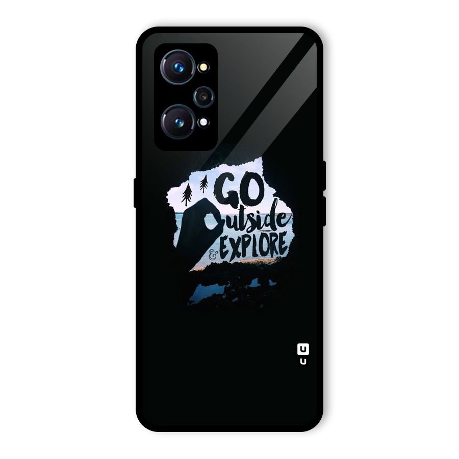 Go Outside Glass Back Case for Realme GT 2