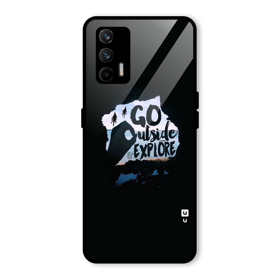 Go Outside Glass Back Case for Realme GT 5G