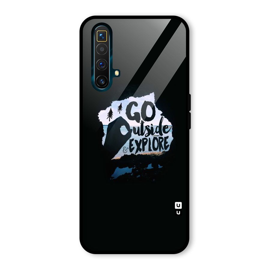 Go Outside Glass Back Case for Realme X3
