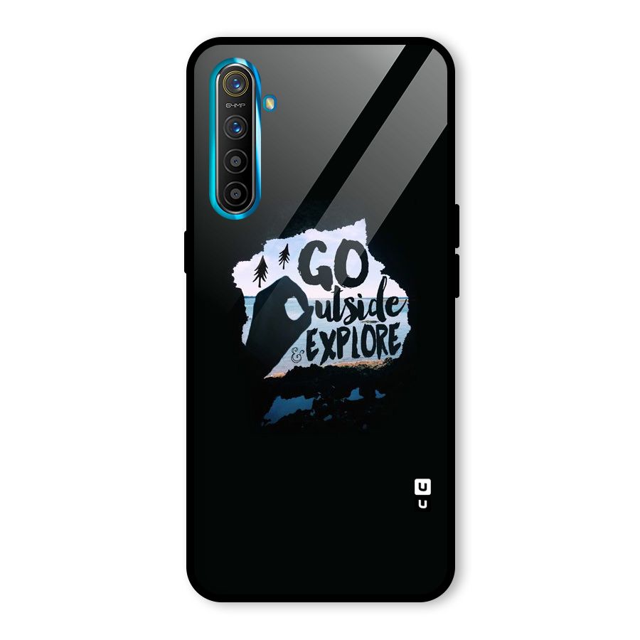 Go Outside Glass Back Case for Realme XT