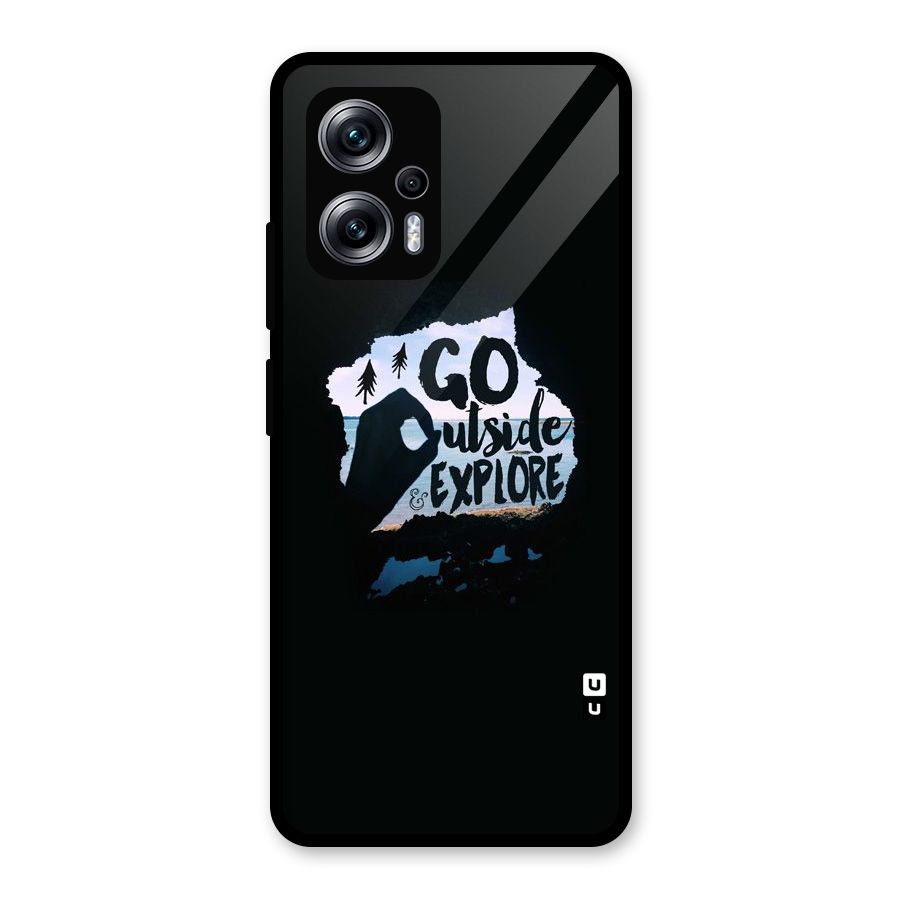 Go Outside Glass Back Case for Redmi K50i