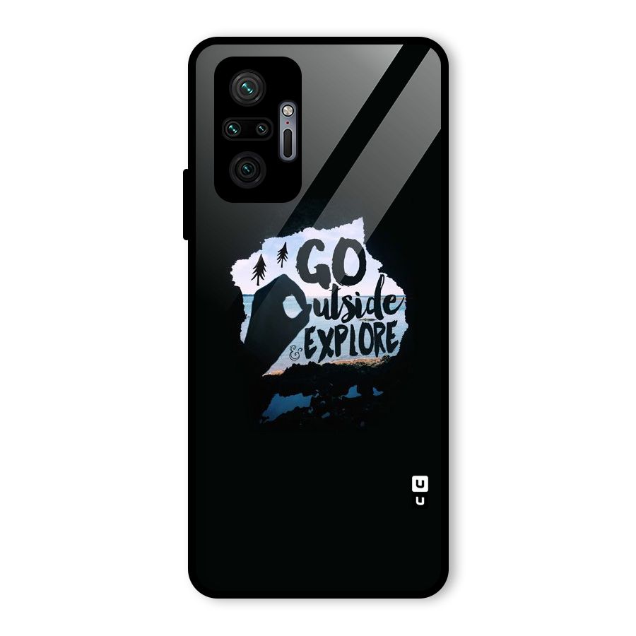 Go Outside Glass Back Case for Redmi Note 10 Pro Max