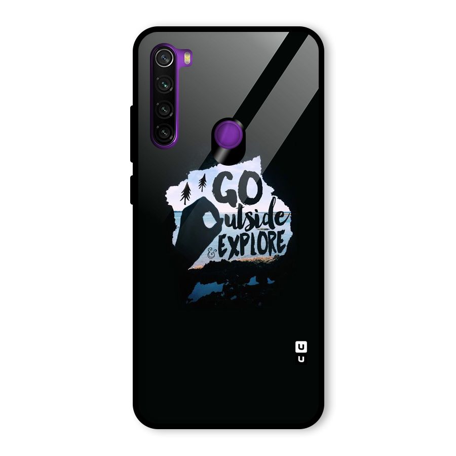 Go Outside Glass Back Case for Redmi Note 8