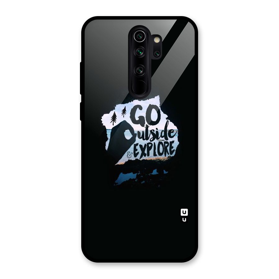 Go Outside Glass Back Case for Redmi Note 8 Pro