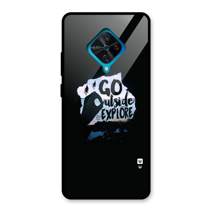 Go Outside Glass Back Case for Vivo S1 Pro