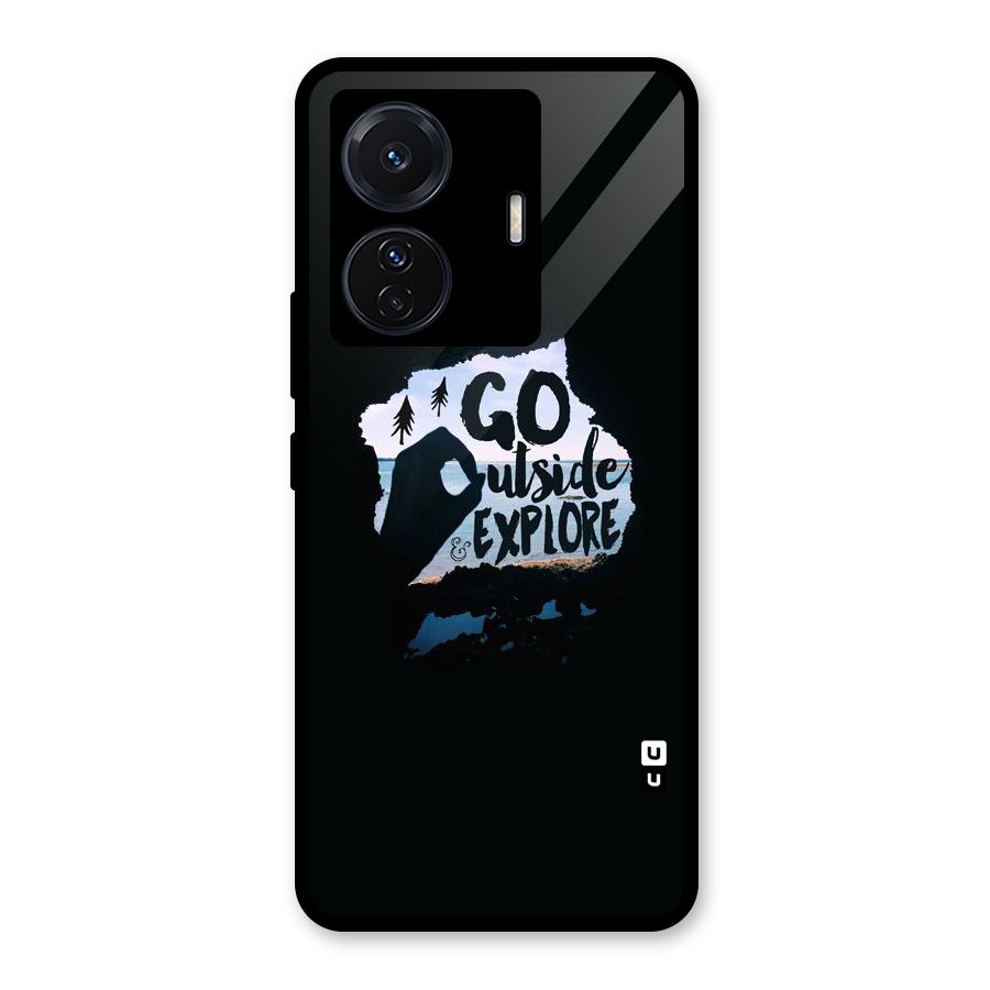 Go Outside Glass Back Case for Vivo T1 Pro