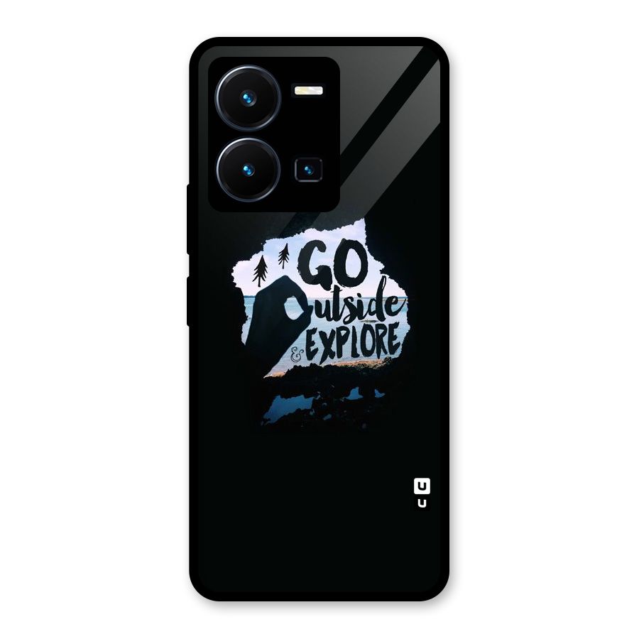 Go Outside Glass Back Case for Vivo Y35