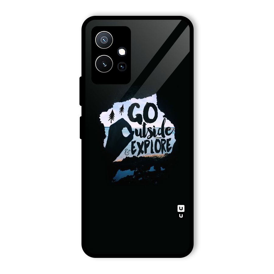 Go Outside Glass Back Case for Vivo Y75 5G