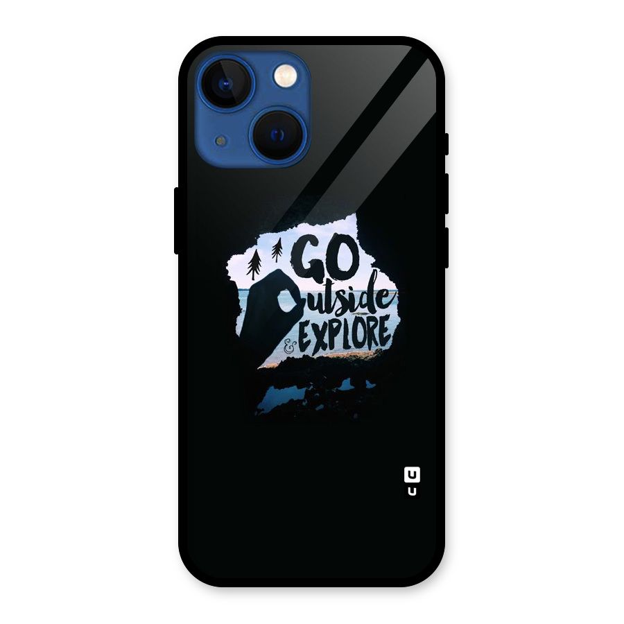 Go Outside Glass Back Case for iPhone 13 Mini