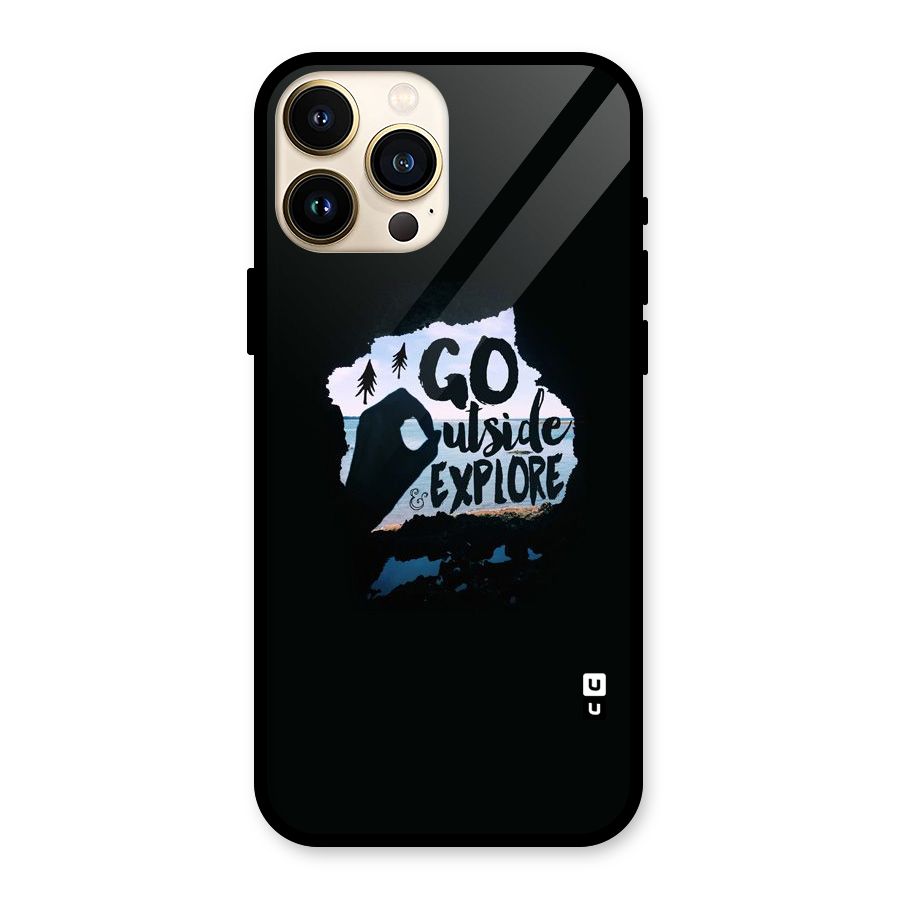 Go Outside Glass Back Case for iPhone 13 Pro Max