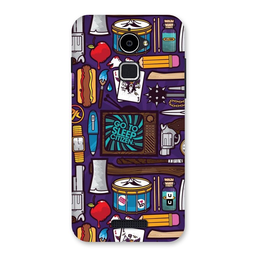 Go To Sleep Back Case for Coolpad Note 3 Lite