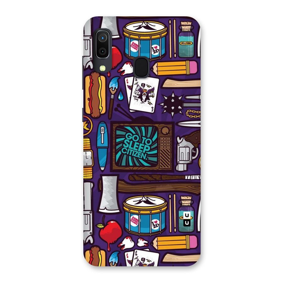 Go To Sleep Back Case for Galaxy A20