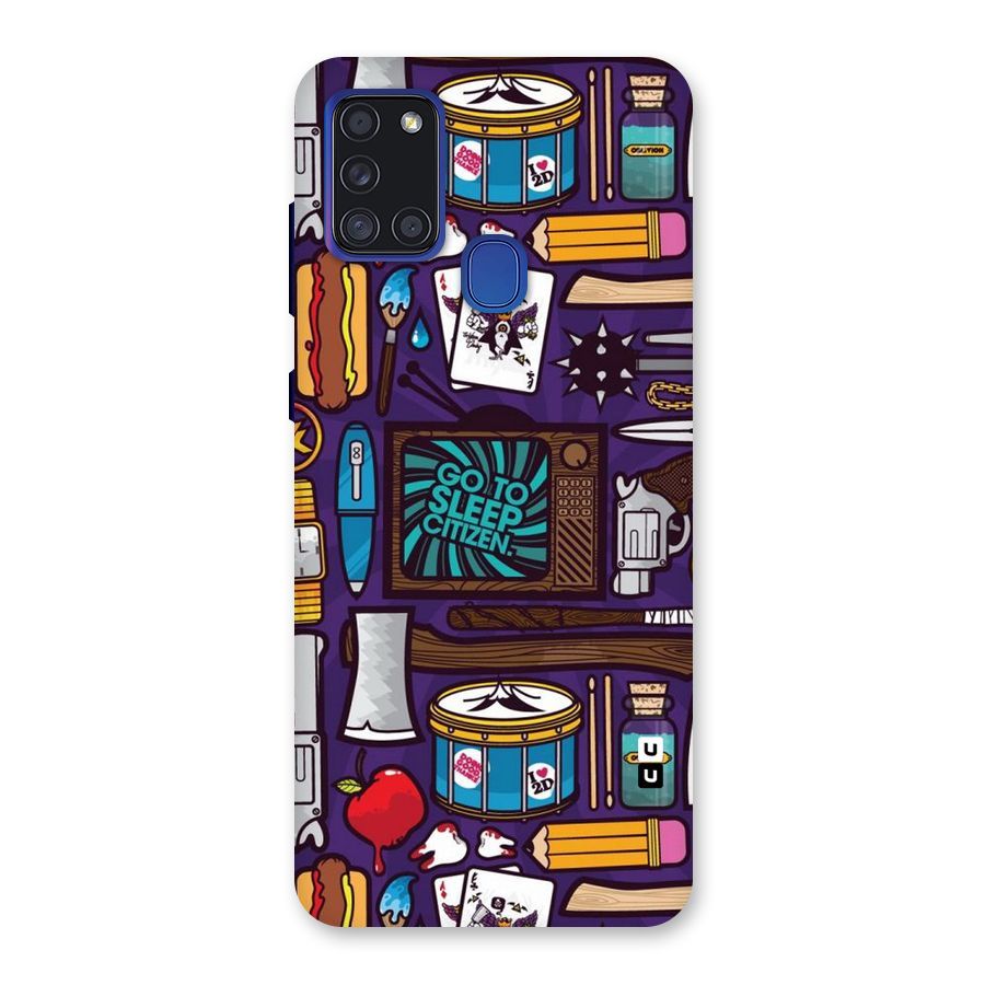 Go To Sleep Back Case for Galaxy A21s