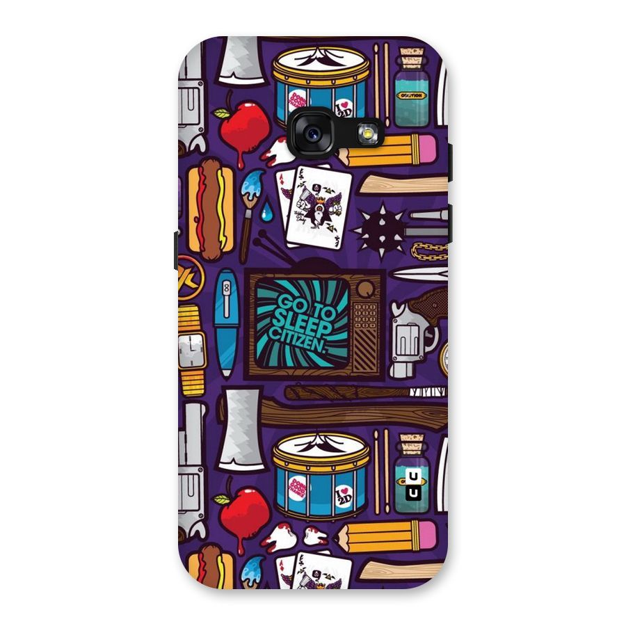 Go To Sleep Back Case for Galaxy A3 (2017)