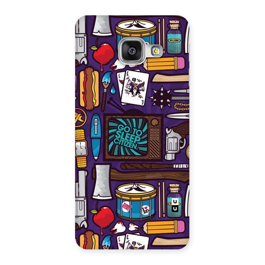 Go To Sleep Back Case for Galaxy A3 2016
