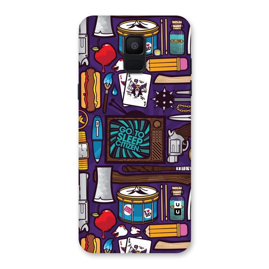 Go To Sleep Back Case for Galaxy A6 (2018)