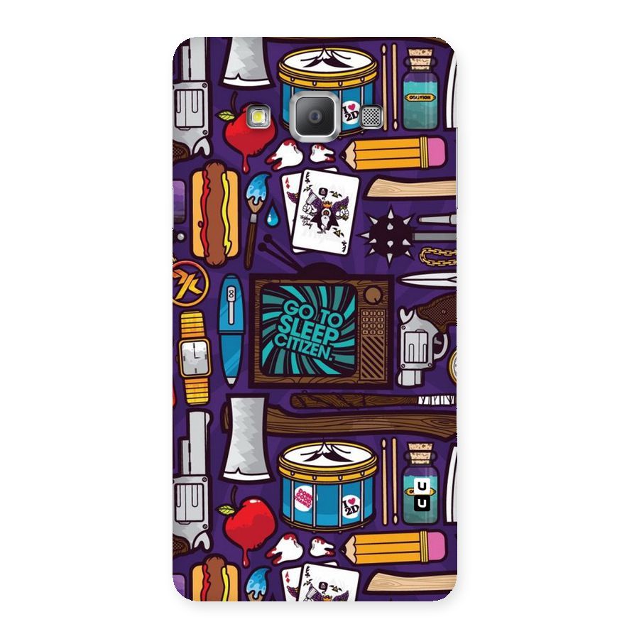 Go To Sleep Back Case for Galaxy A7