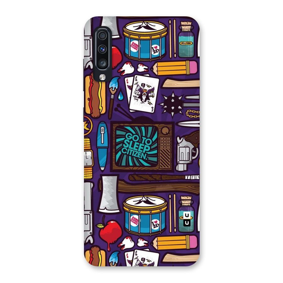 Go To Sleep Back Case for Galaxy A70