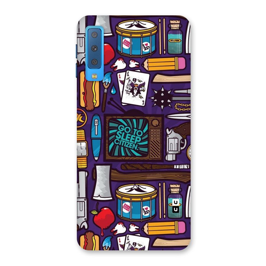 Go To Sleep Back Case for Galaxy A7 (2018)