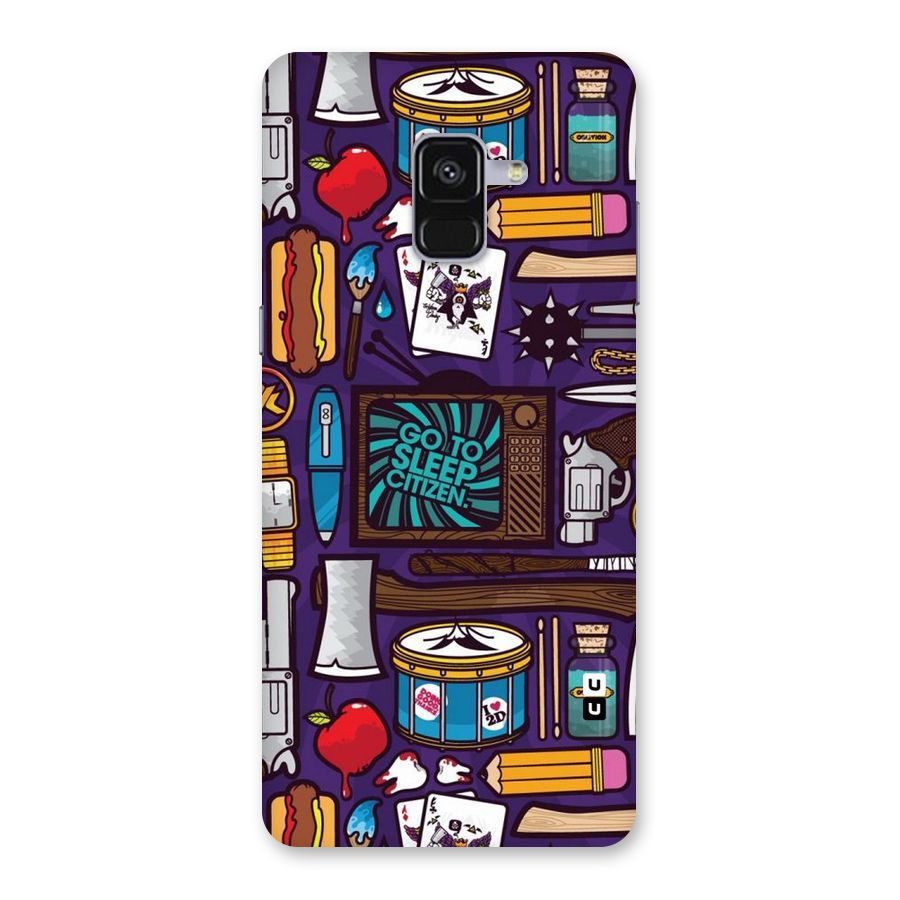 Go To Sleep Back Case for Galaxy A8 Plus