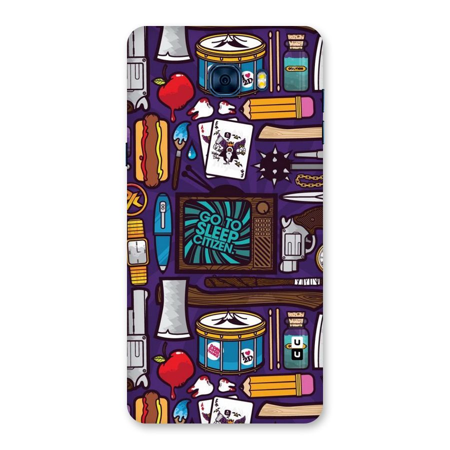 Go To Sleep Back Case for Galaxy C7 Pro