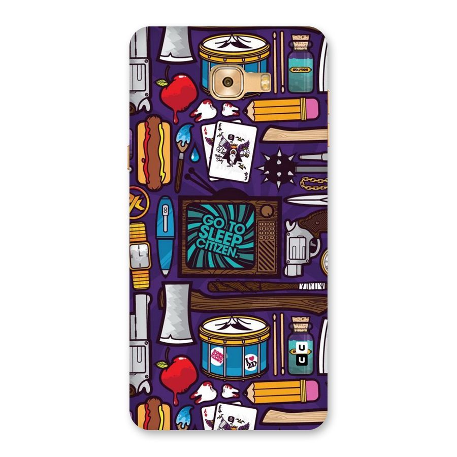 Go To Sleep Back Case for Galaxy C9 Pro