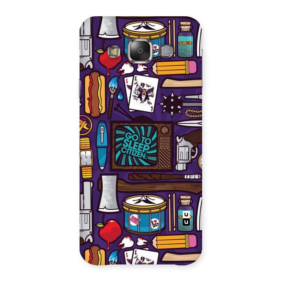 Go To Sleep Back Case for Galaxy E7