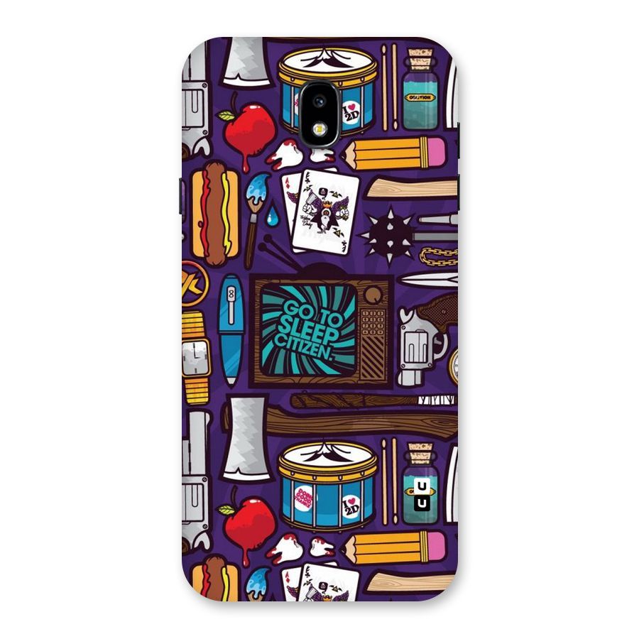 Go To Sleep Back Case for Galaxy J7 Pro