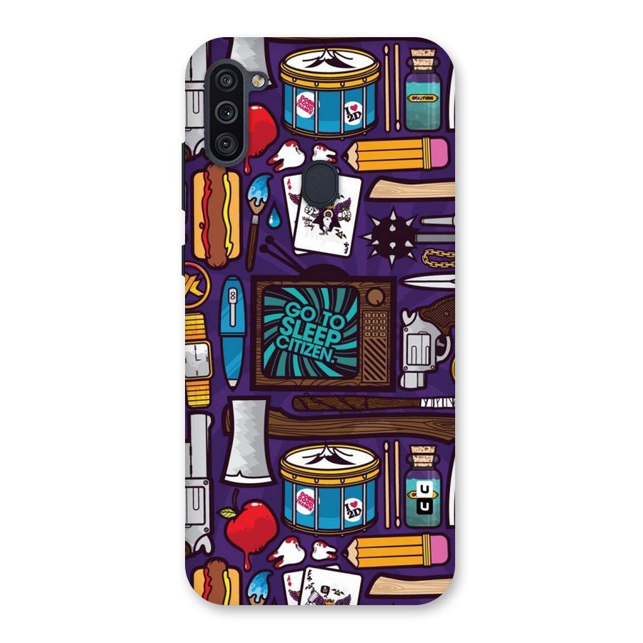 Go To Sleep Back Case for Galaxy M11