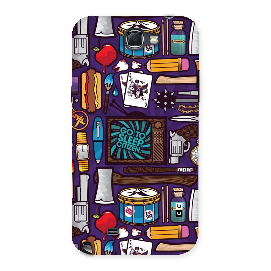 Go To Sleep Back Case for Galaxy Note 2