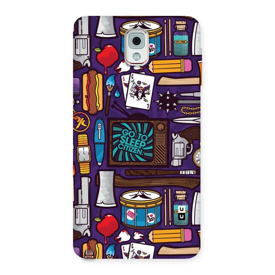 Go To Sleep Back Case for Galaxy Note 3