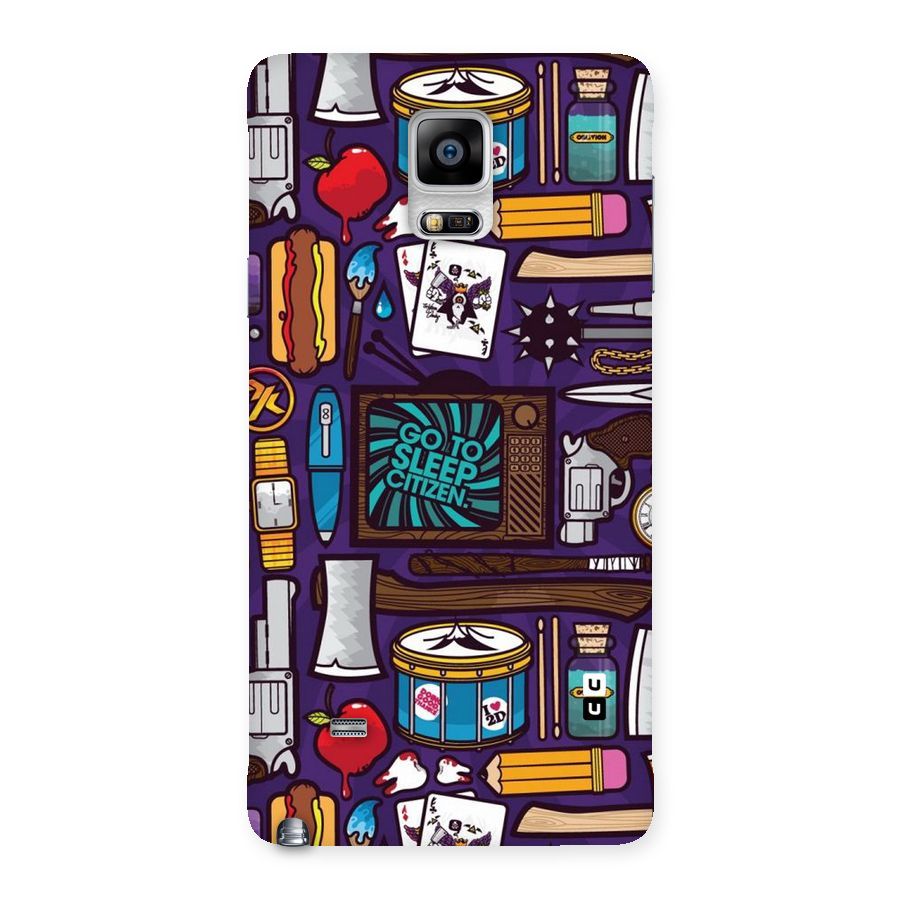 Go To Sleep Back Case for Galaxy Note 4