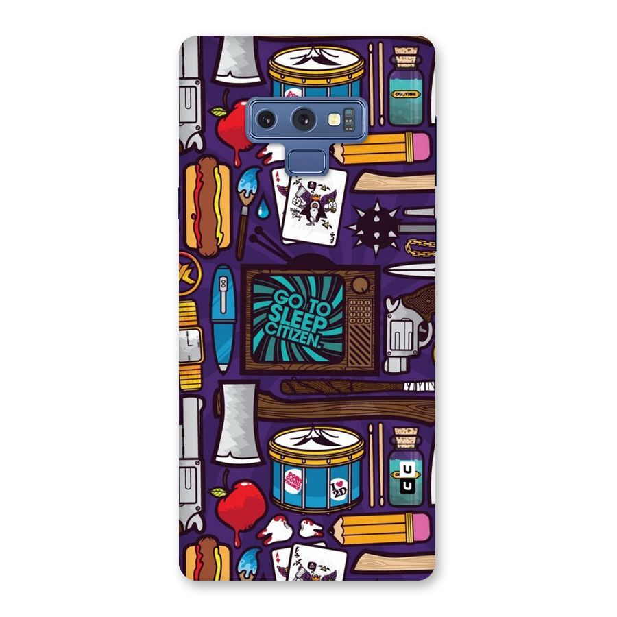 Go To Sleep Back Case for Galaxy Note 9