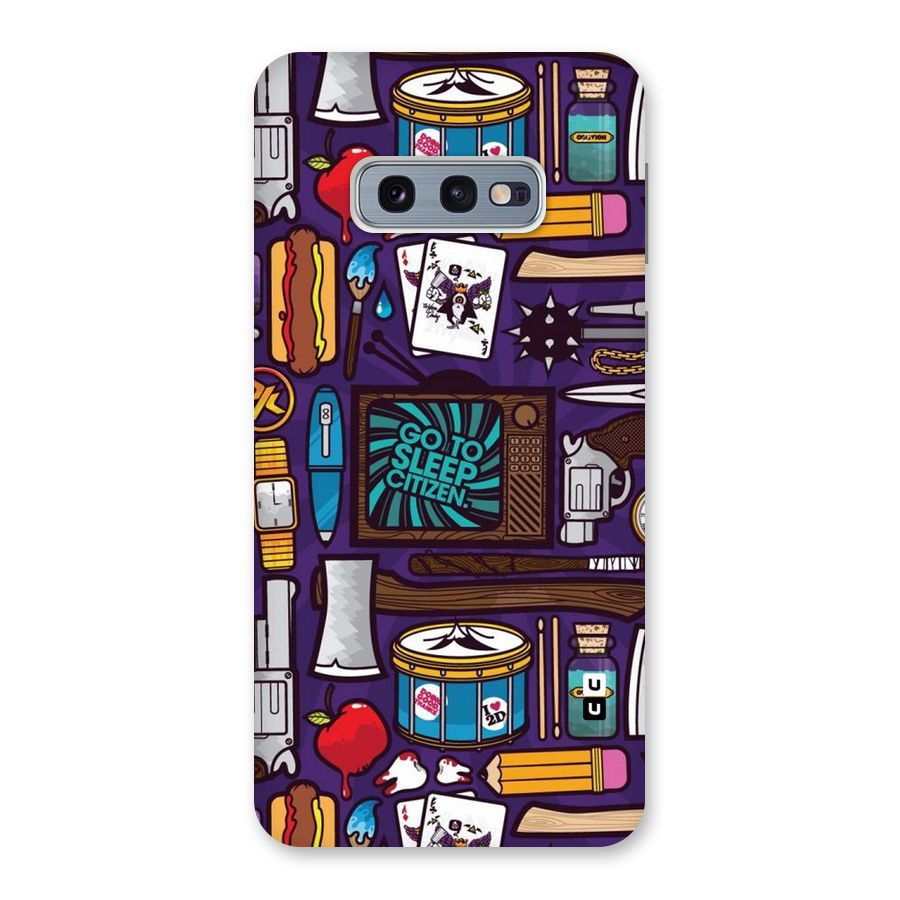 Go To Sleep Back Case for Galaxy S10e