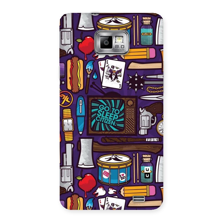 Go To Sleep Back Case for Galaxy S2