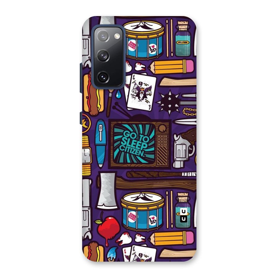 Go To Sleep Back Case for Galaxy S20 FE