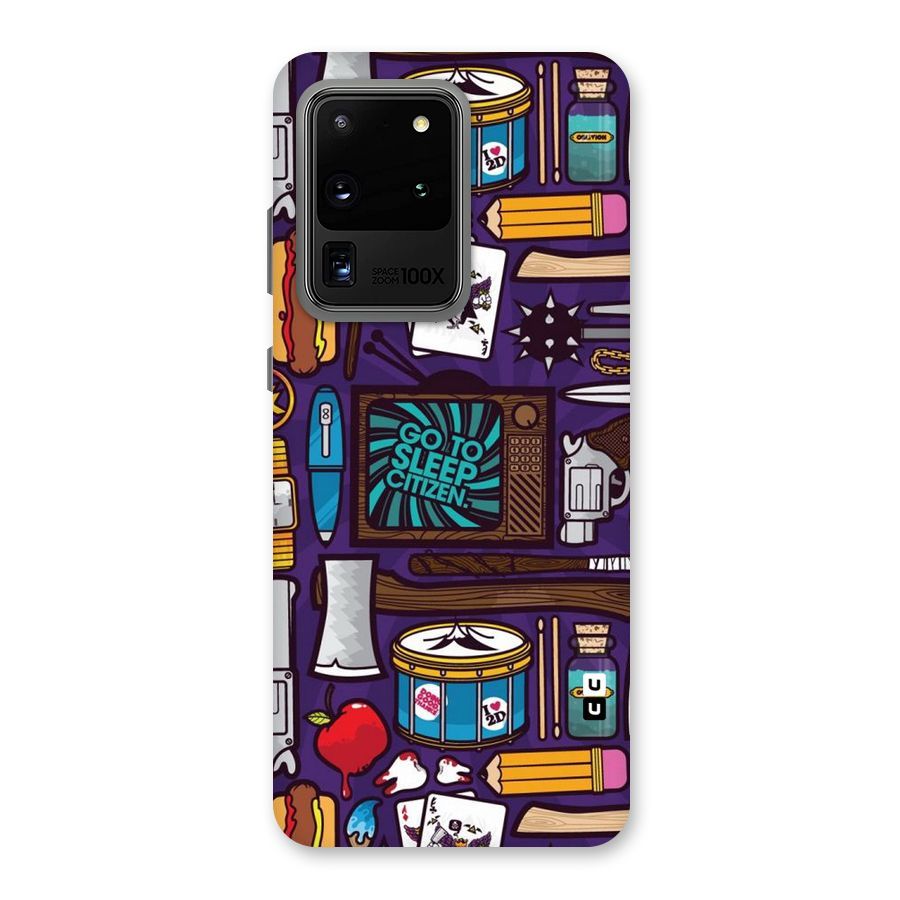 Go To Sleep Back Case for Galaxy S20 Ultra