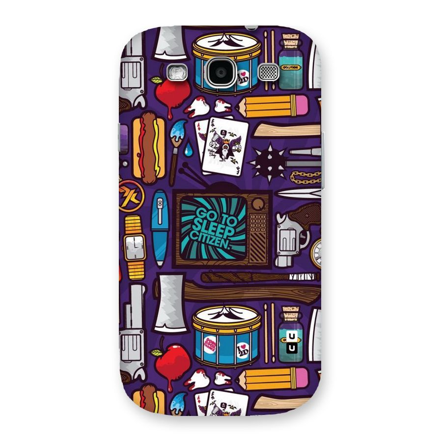 Go To Sleep Back Case for Galaxy S3