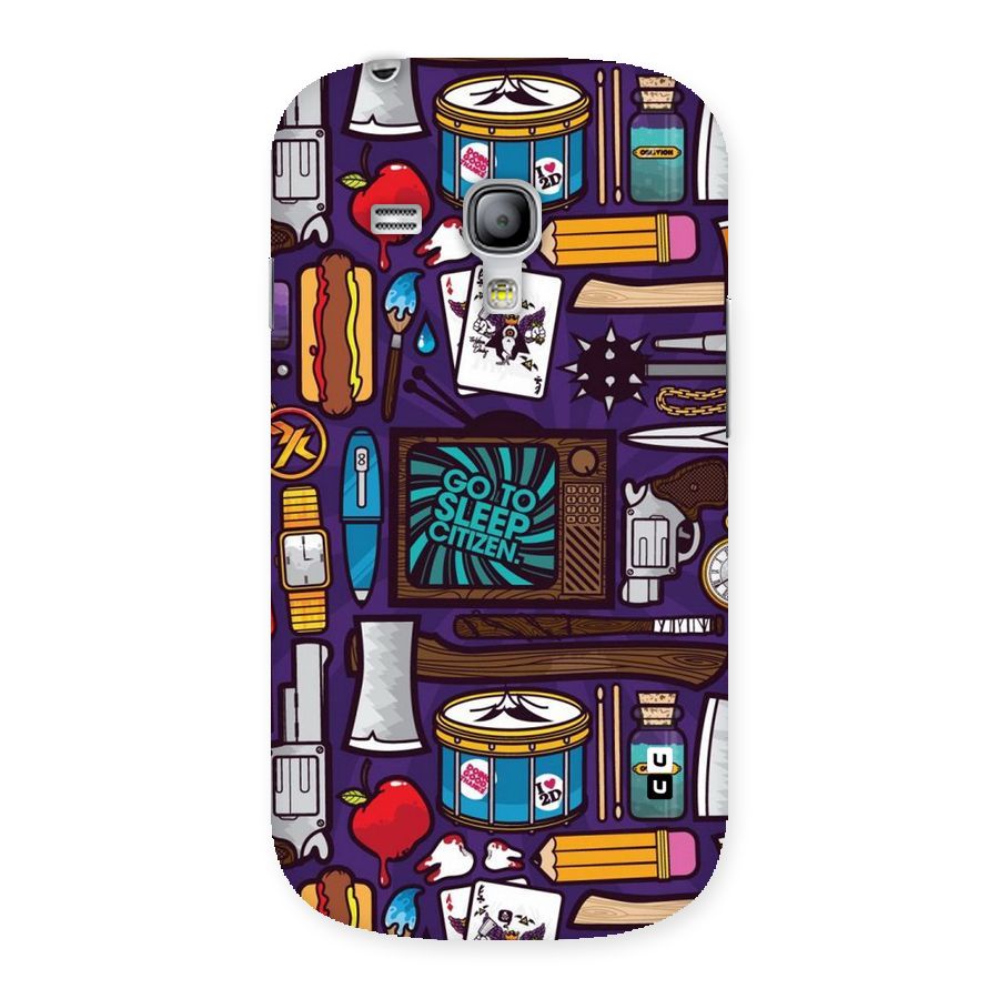 Go To Sleep Back Case for Galaxy S3 Mini