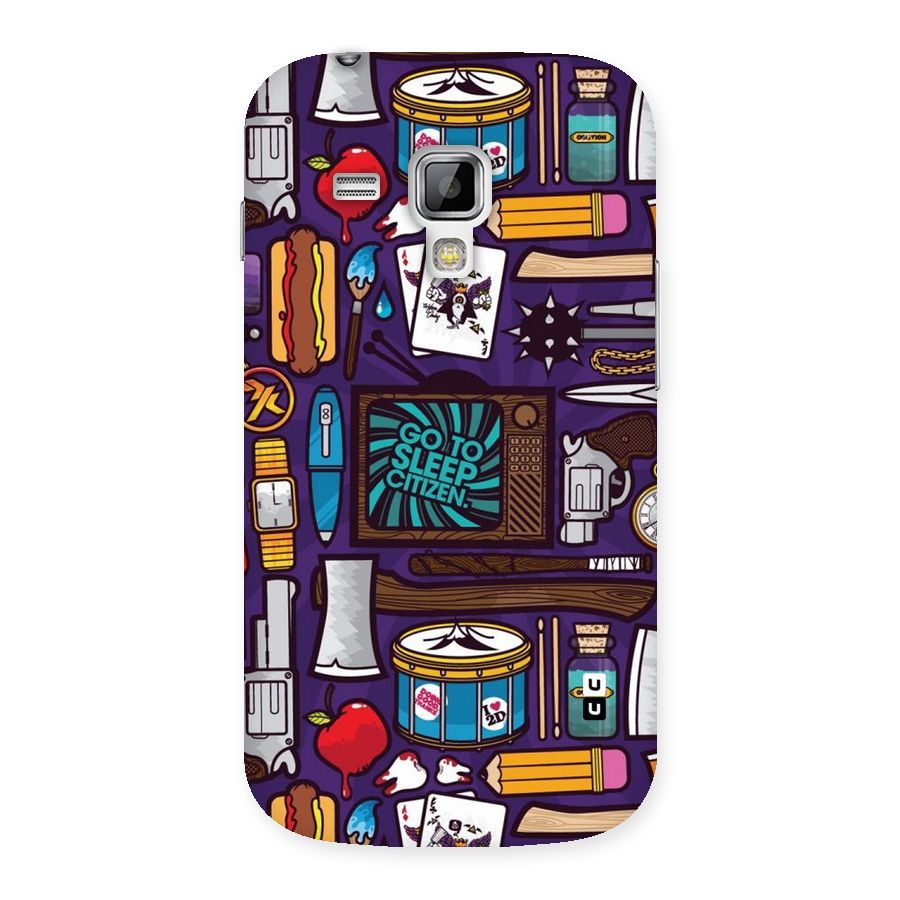 Go To Sleep Back Case for Galaxy S Duos