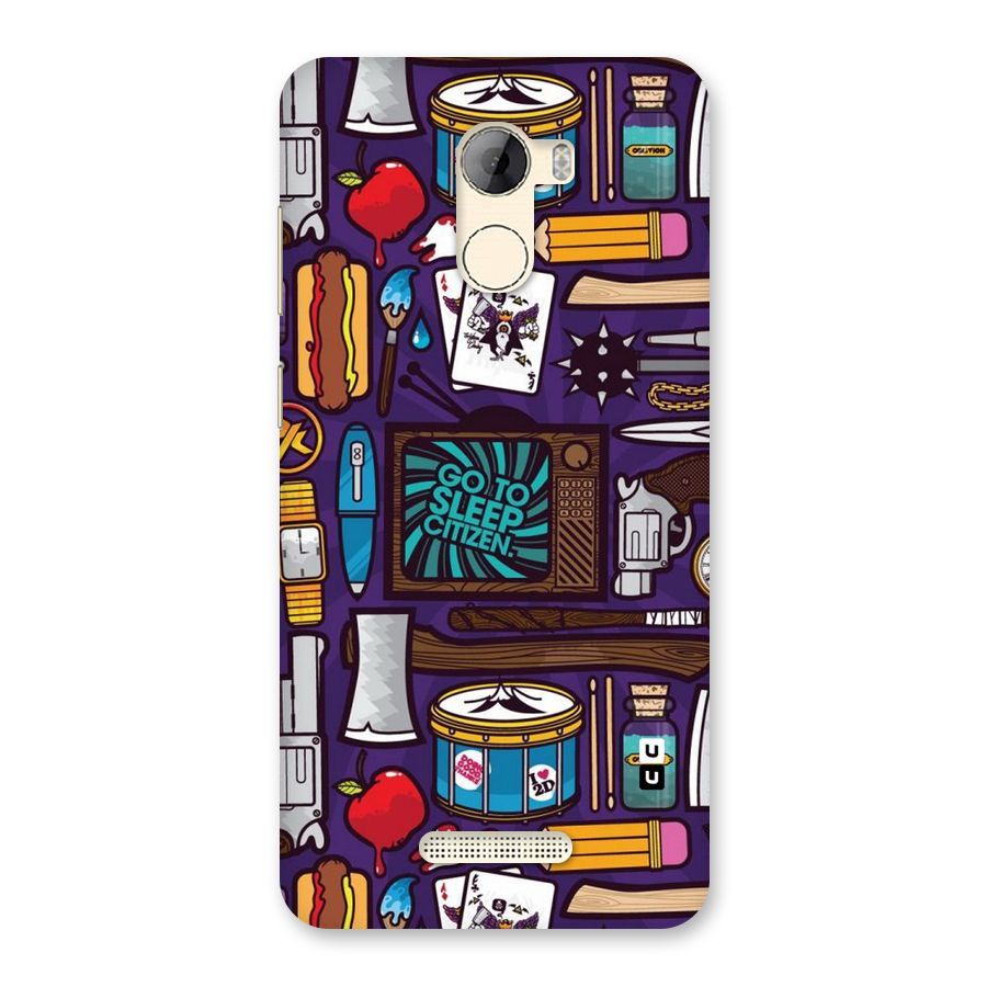 Go To Sleep Back Case for Gionee A1 LIte