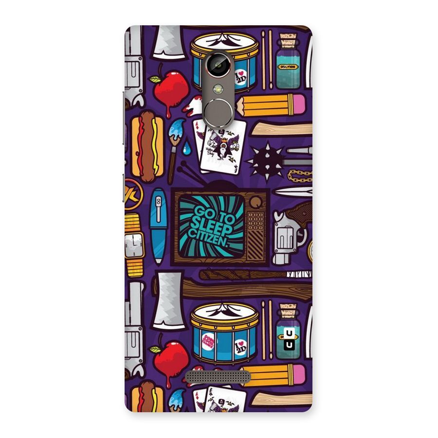 Go To Sleep Back Case for Gionee S6s