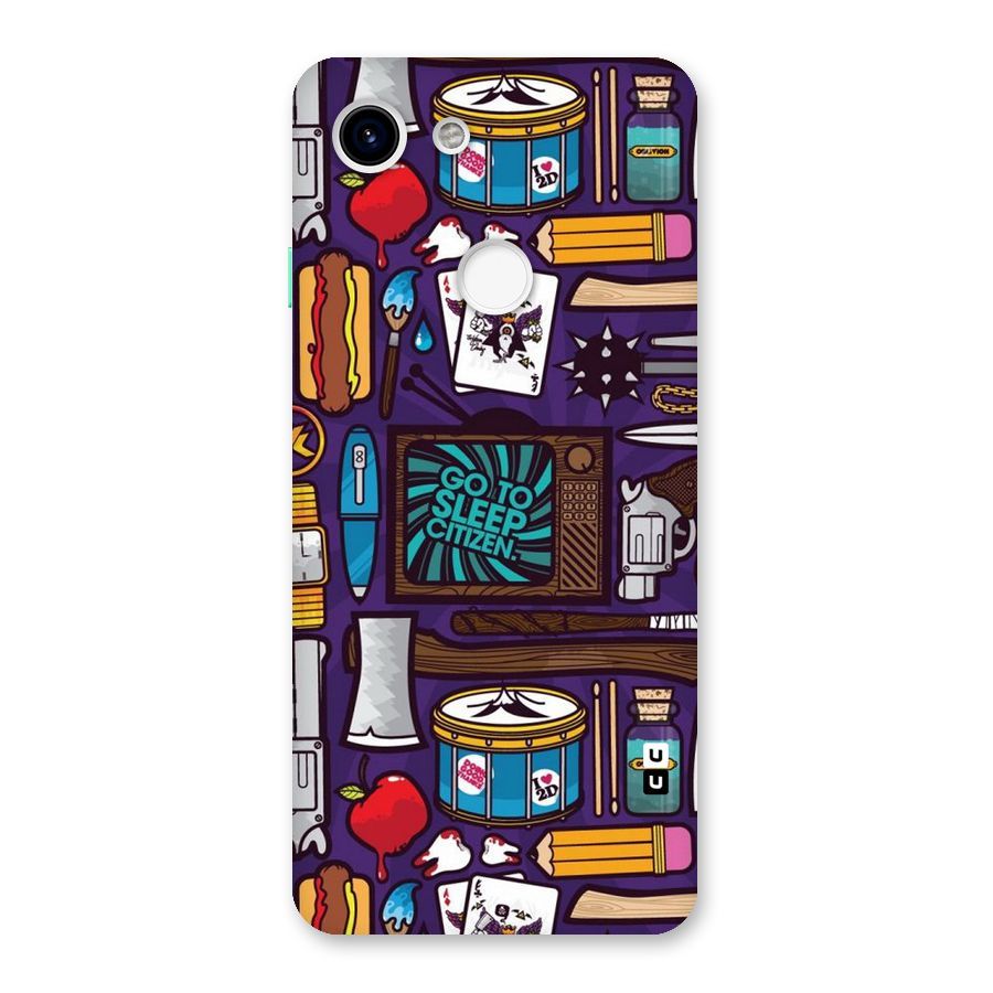Go To Sleep Back Case for Google Pixel 3