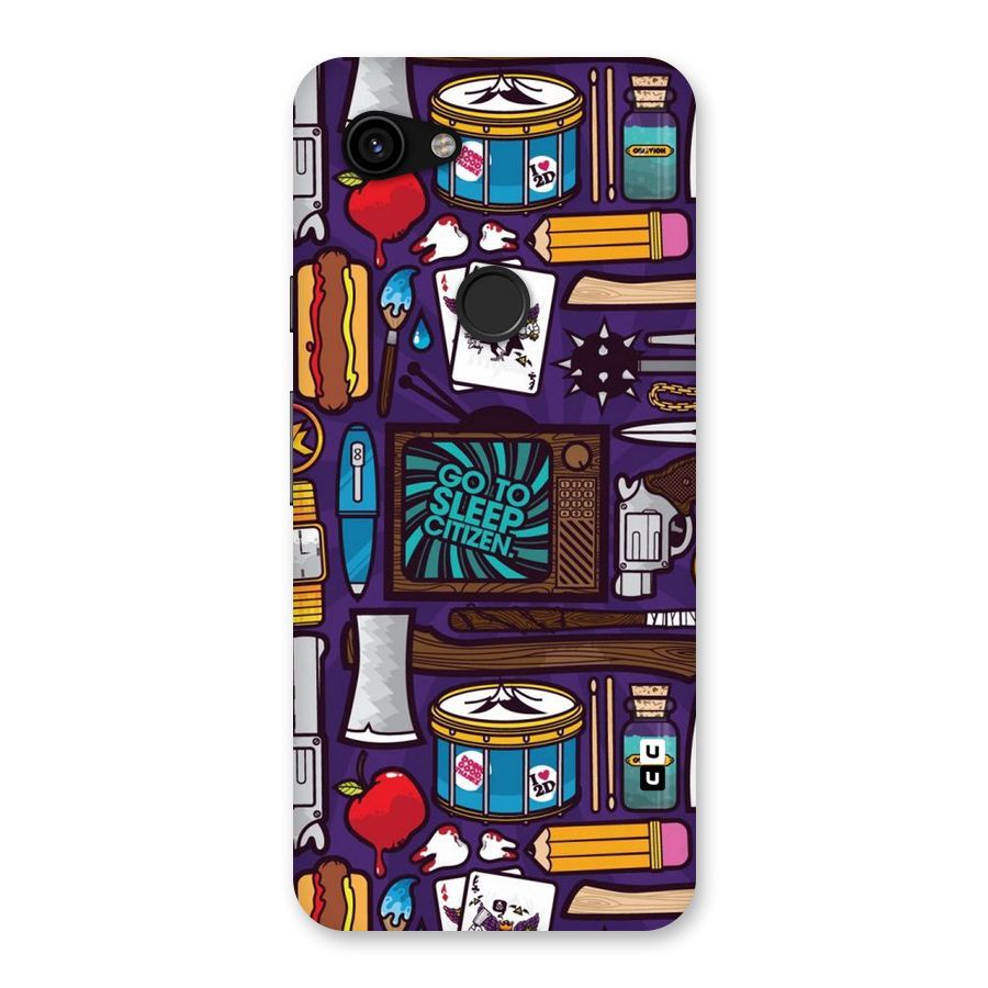 Go To Sleep Back Case for Google Pixel 3a