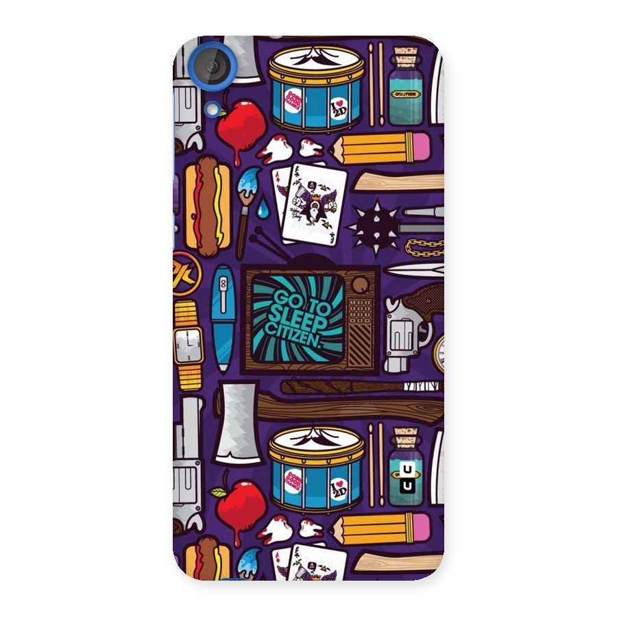 Go To Sleep Back Case for HTC Desire 820