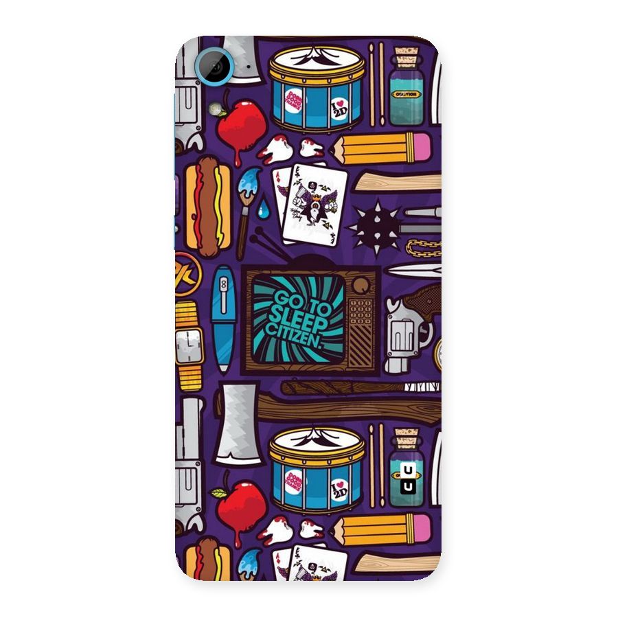 Go To Sleep Back Case for HTC Desire 826