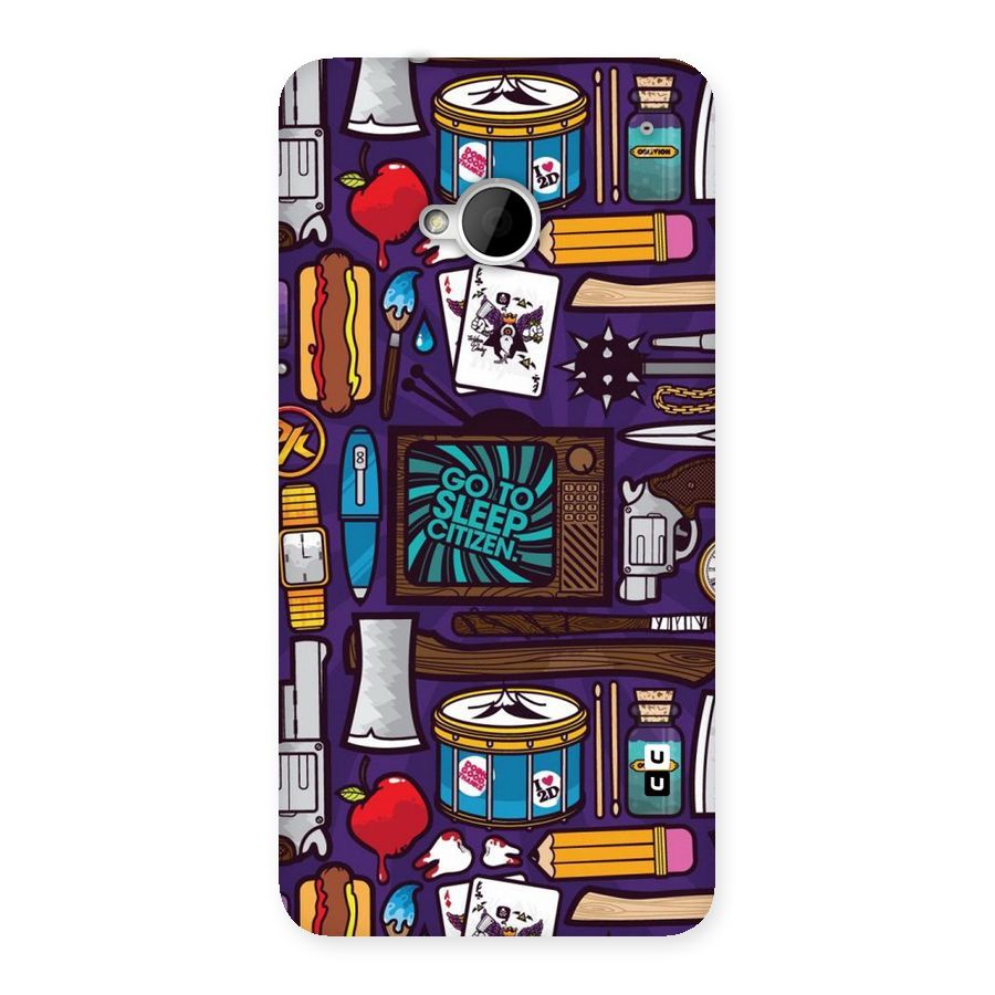Go To Sleep Back Case for HTC One M7